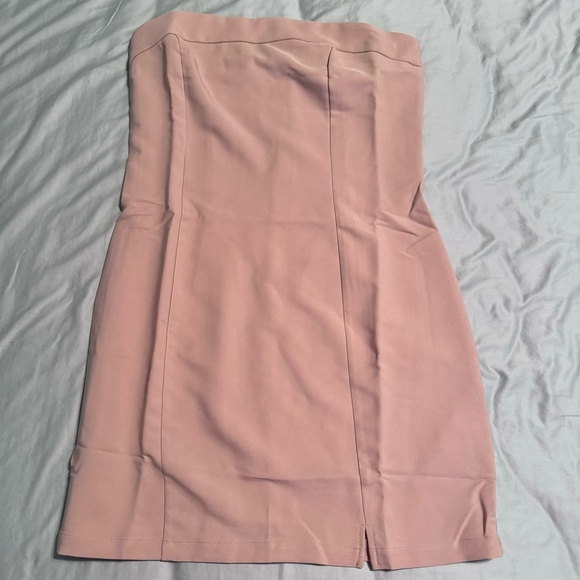 NWT Strapless Tan Mini Dress - Small - Picture 3 of 3